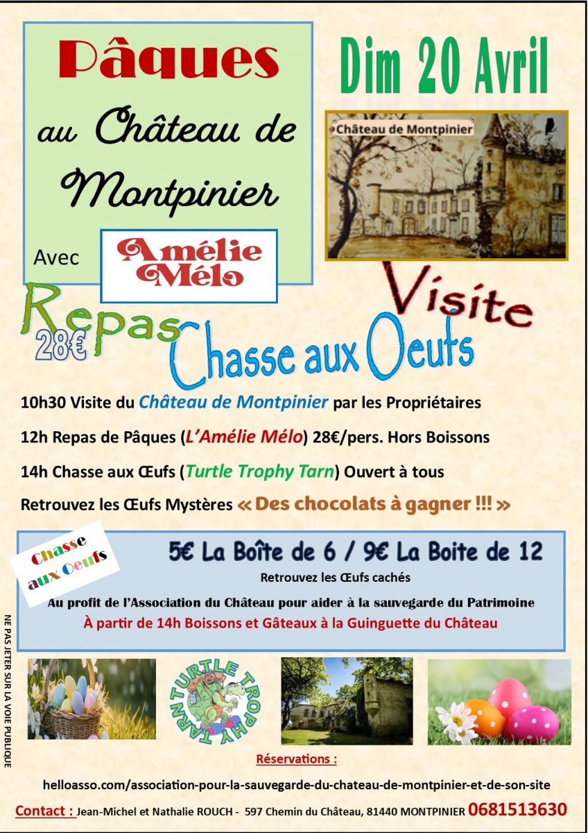 PAQUES AU CHATEAU DE MONTPINIER