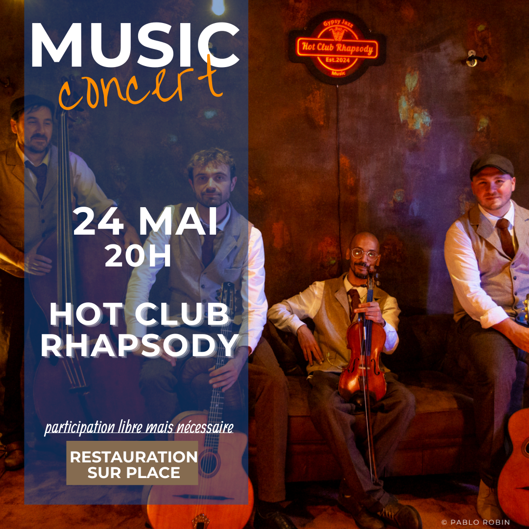 Concert "Hot Club Rhapsody" à la Brasserie Auros