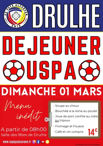 Petit-déjeuner du foot