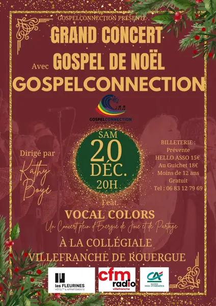 Grand Concert Gospel de Noël - COMPLET