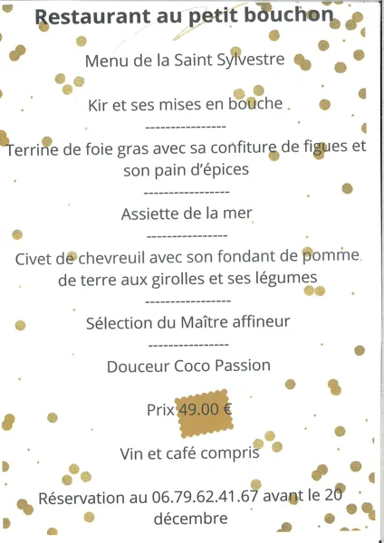 Menu de fêtes : la Saint Sylvestre au Petit Bo ...
