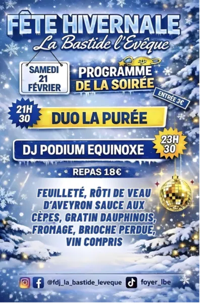 Fête hivernale à La Bastide l'Evêque