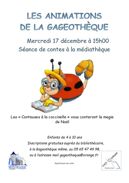 Contes de Noël avec "Conteuses à la coccinelle"