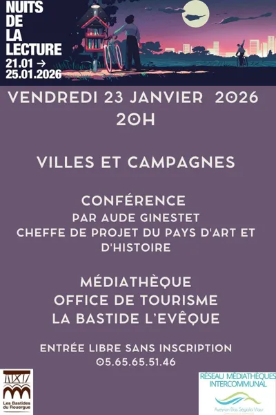 Nuit de la lecture : conférence “Villes et Cam ...