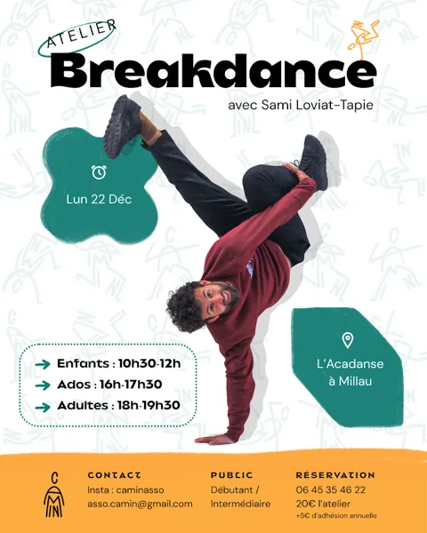 Ateliers Breakdance - Enfants, Ados, Adultes - ...