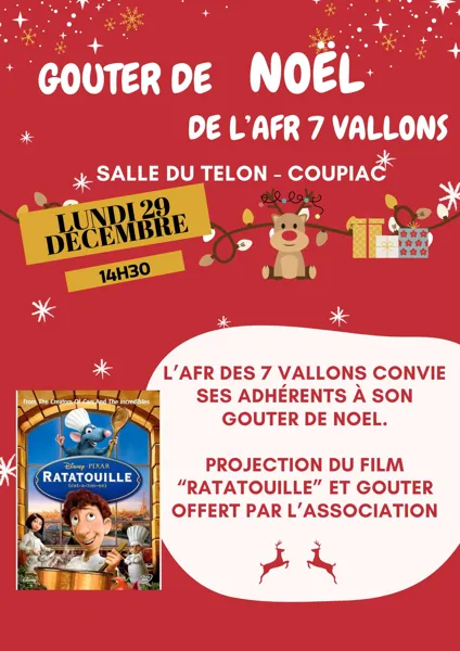 Projection du film "Ratatouille" et Goûter de Noël