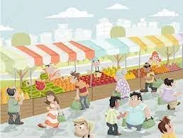 Marché traditionnel à ... - Crédit: OT Villefranche-Najac