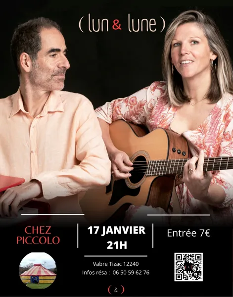 Concert "Lun & Lune" chez Piccolo à Vabre-Tizac
