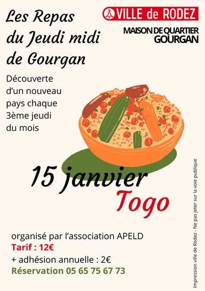 Les Repas du Jeudi midi de Gourgan