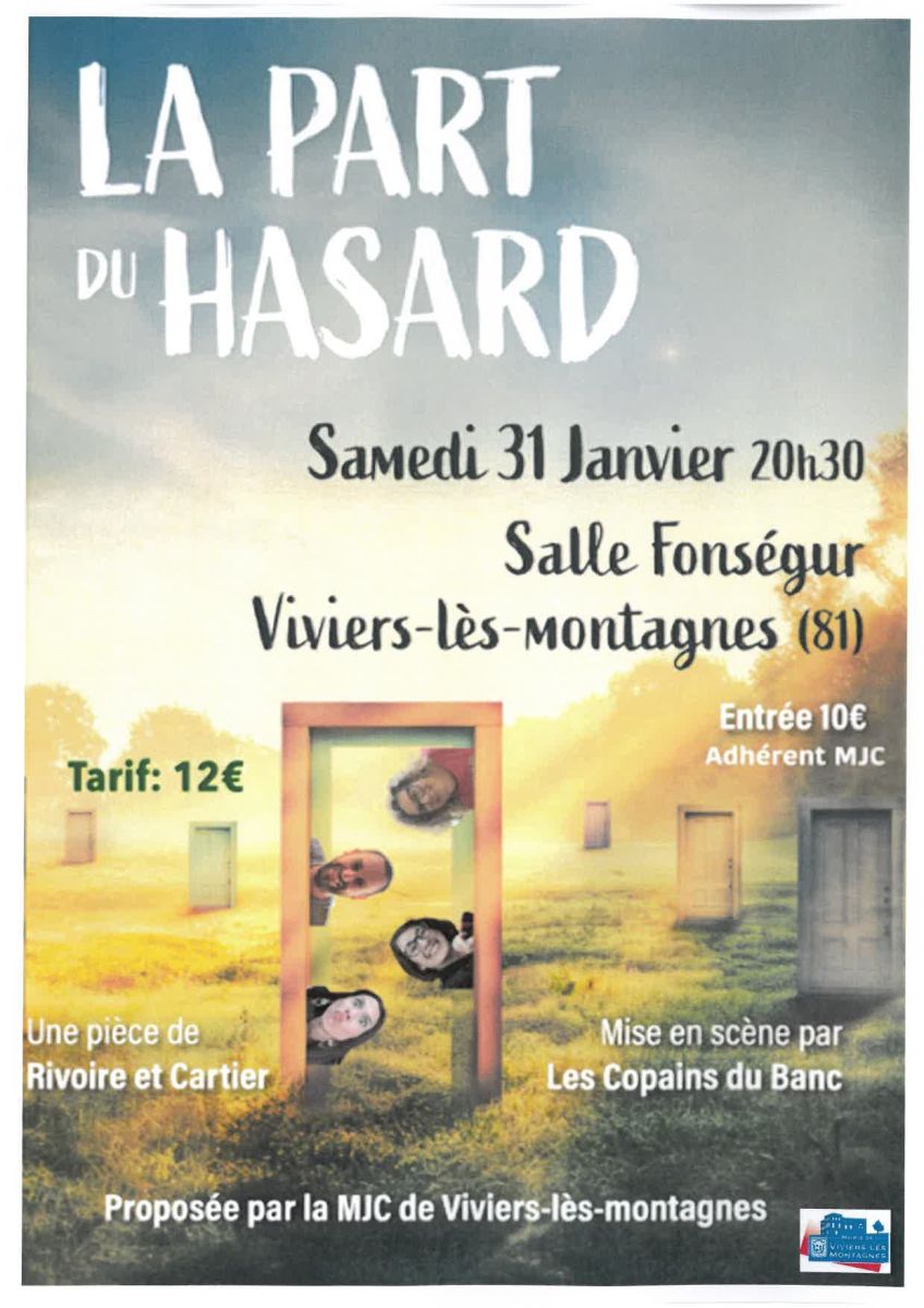 Soirée théâtre "La part du Hasard"