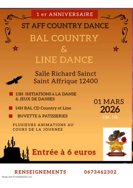 1er Anniversaire : Bal Country & Line Dance