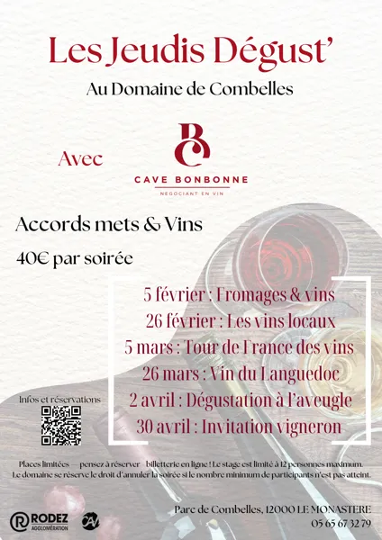 Les Jeudis Dégust' au Domaine de Combelles
