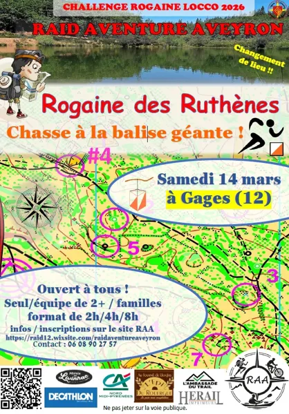 Rogaine des Ruthènes : course d'orientation gé ...