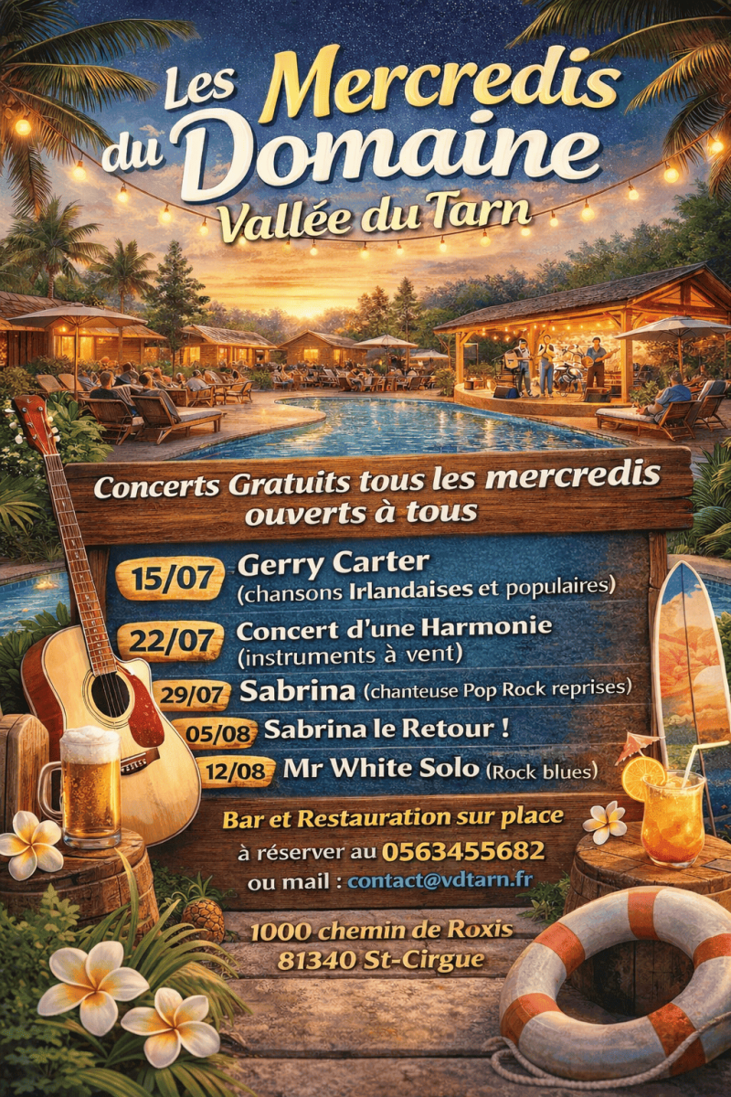 Concerts de l'été Gratuits ouverts à tous