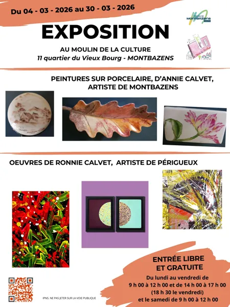 Exposition au moulin de la culture