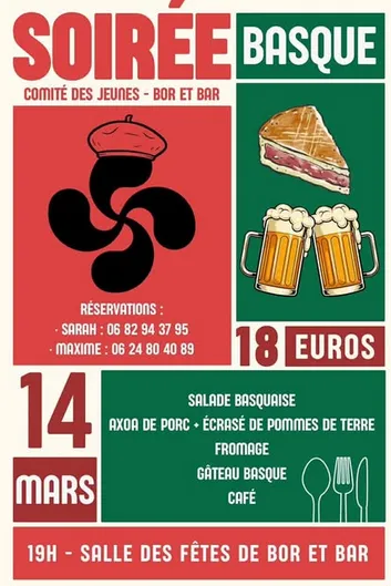 Soirée basque à Bor et Bar !
