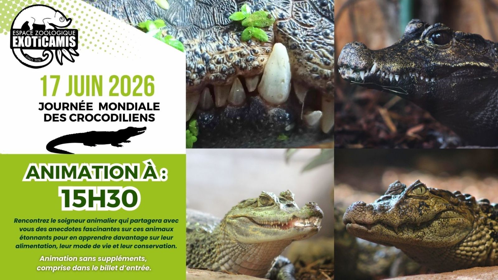 17 Juin 2026 - Journée mondiale des crocodilie ...