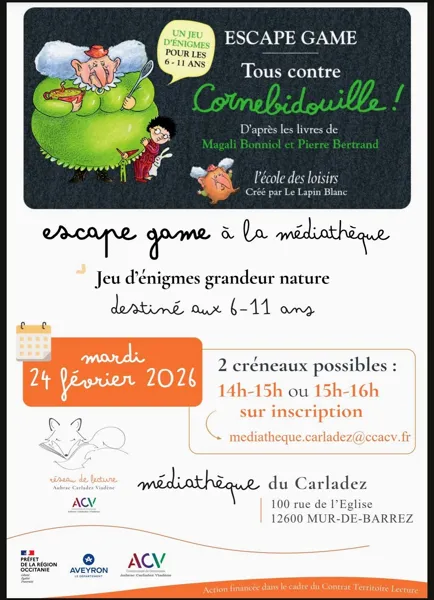 Escape game "Tous contre Cornebidouille"