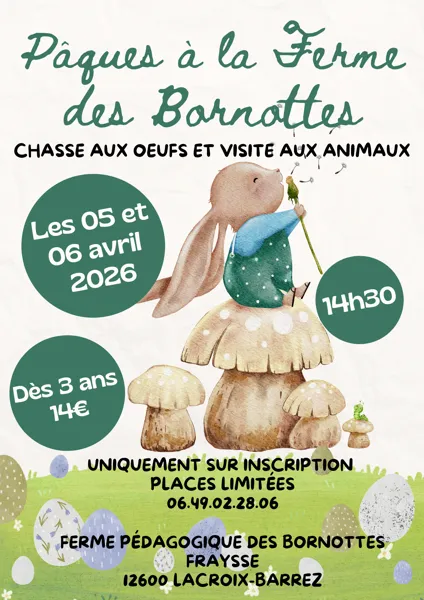 Chasse aux œufs à la Ferme pédagogique des Bor ...