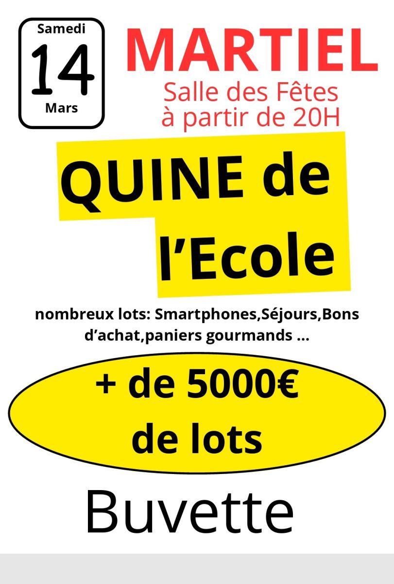 quine de l'école de Martiel