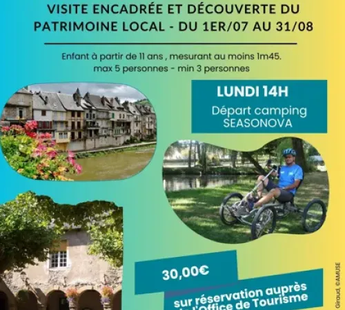 Visite et découverte du patrimoine de St Geniez d'Olt en VTT 4 roues AE (Quadbike)