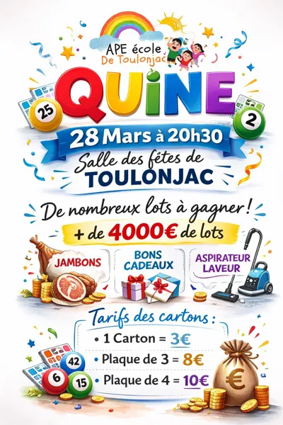 Quine de l'APE de Toulonjac