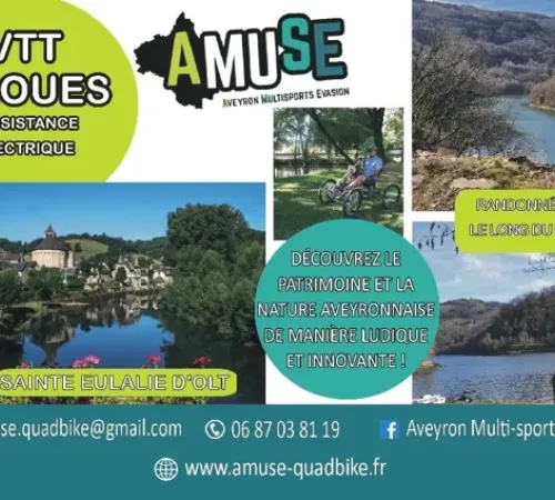 Randonnée en VTT 4 roues (Quadbike) à Ste Eulalie d'Olt