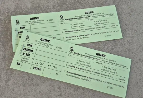 Quine de l'APE des Ecoles Publiques