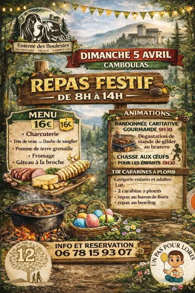 Repas festif et animations