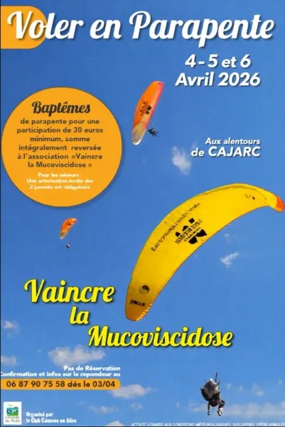 Envols en parapentes, pour l'association "Vain ...