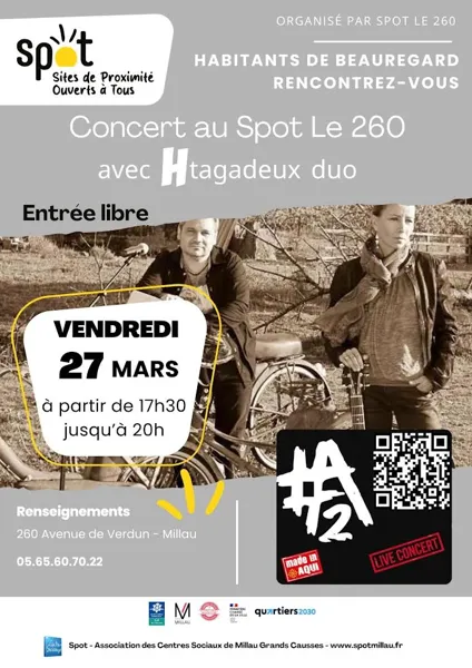 Concert avec Htagadeux duo - Spot le 260
