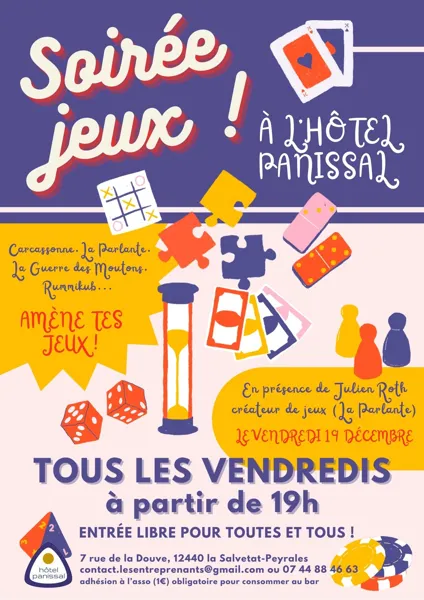 Soirée jeux de société