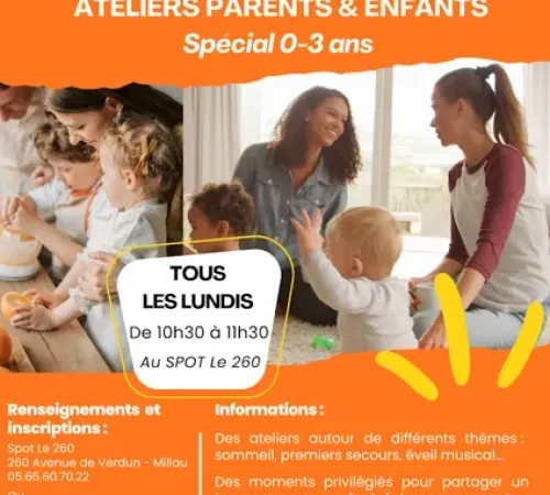 Atelier / animation pour les 0-3 ans avec leurs parents - Spot le 260
