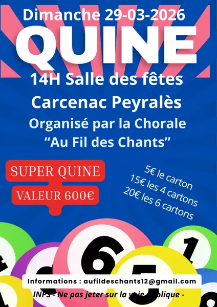 Quine de la chorale "Au Fil des Chants"