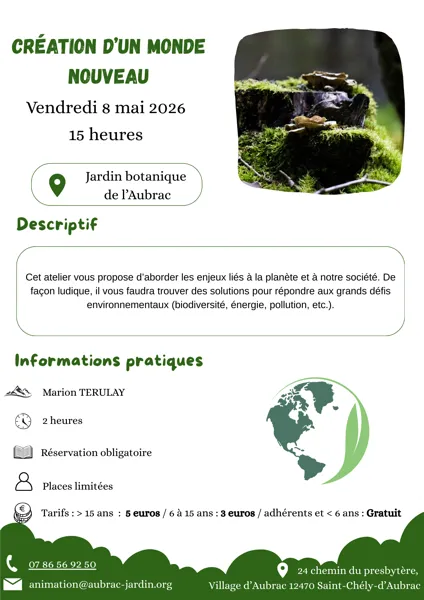 Création d'un monde nouveau