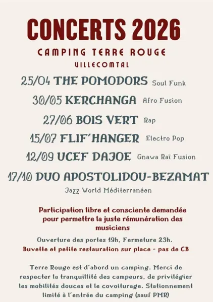 Concert Ucef Dajoe - Crédit: terre rouge