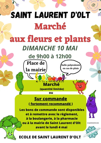Marché aux plants et aux fleurs à Saint Lauren ...