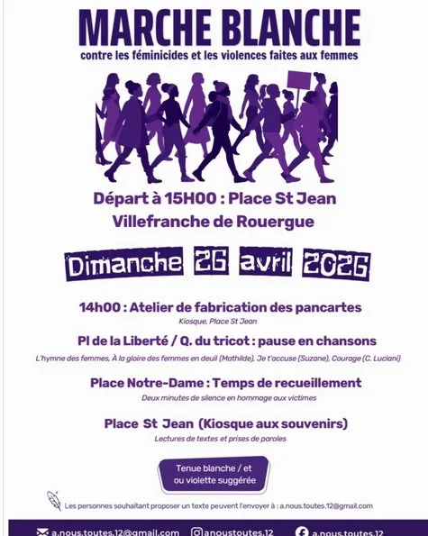 Marche Blanche contre les féminicides et les v ...