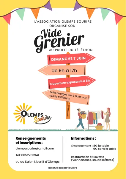 Vide Grenier de l'association Olemps Sourire