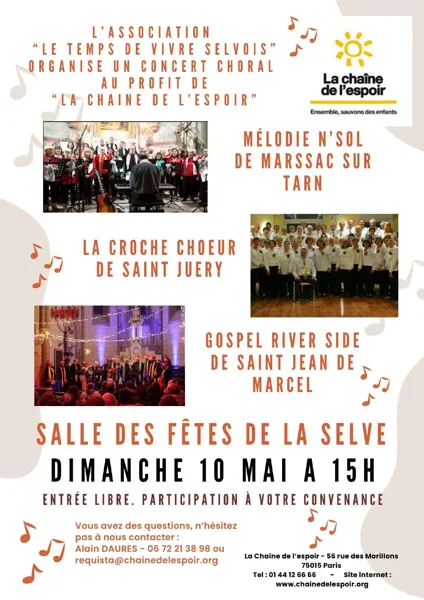 Concert solidaire – 3 chorales pour une belle  ...