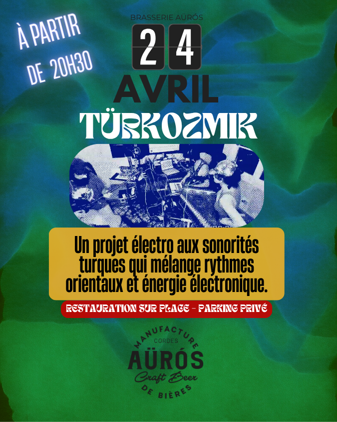 Concert Türkozmik à la Brasserie Auros