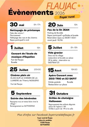 Flaujac : Grillée de ... - Crédit: flaujac foyer rural