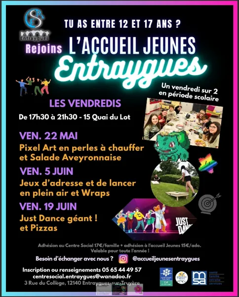Accueil Jeunes Entraygues: Just Dance Géant !