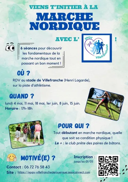 Initiation à la marche nordique