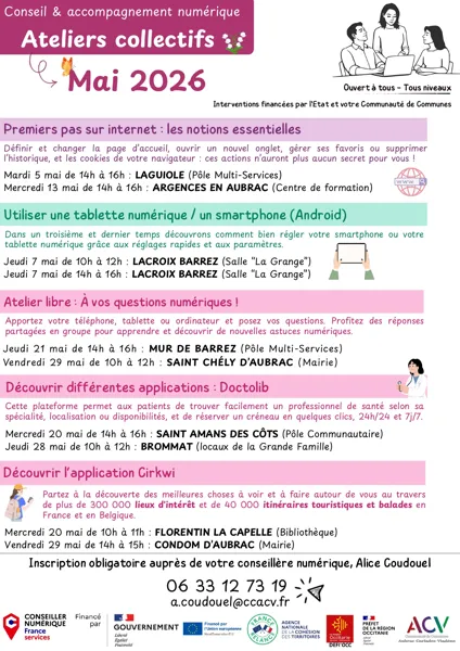 Atelier libre : à vos questions numériques !