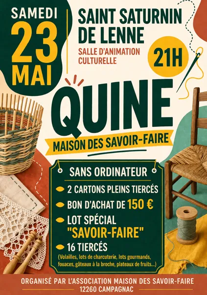 Quine de la Maison des Savoir-faire à St Satur ...