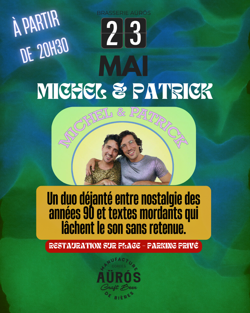 MICHEL & PATRICK en live à La Brasserie Auros