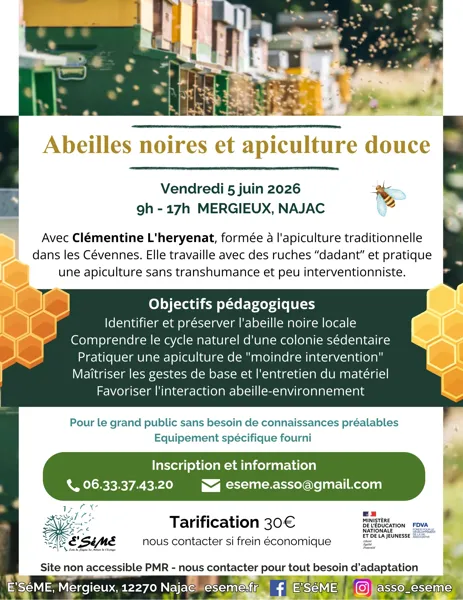 Journée d'initiation apiculture : abeilles noi ...