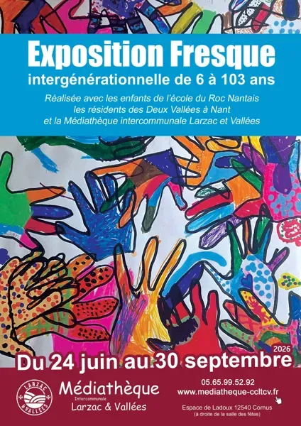 Exposition "Fresque" - Crédit: ©Médiathèque intercommunale