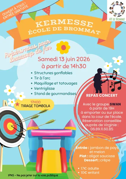 Kermesse de l'école de Brommat